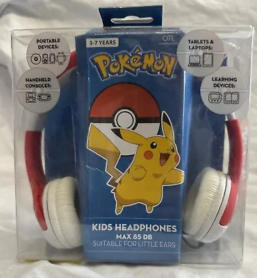 Kaufen OTL Kinder Verstellbare Gepolsterte Stereo-Kopfhörer - Pokemon Pikachu Design • 11.86€