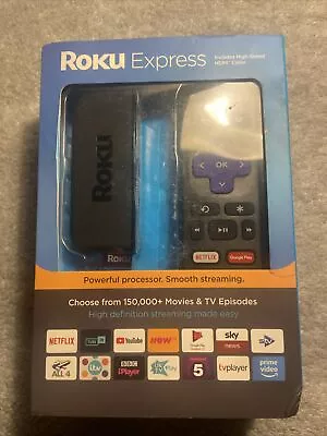 Kaufen Roku Express (6. Generation) Media Streamer 3900EU - Schwarz (versiegelt) • 37.35€