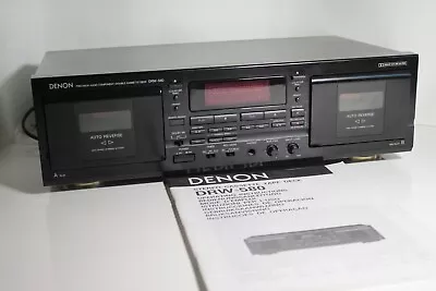 Kaufen Denon DRW-580 Cassette Tape Deck  Doppel Kassettendeck  Mit Original Anleitung  • 69.99€
