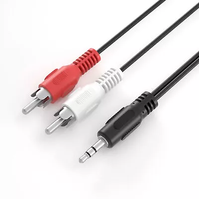 Kaufen 3,5mm Klinke Stecker - 2x Cinch Stereo Audio AUX Auf RCA Kopfhörer Klinkenkabel • 4.79€