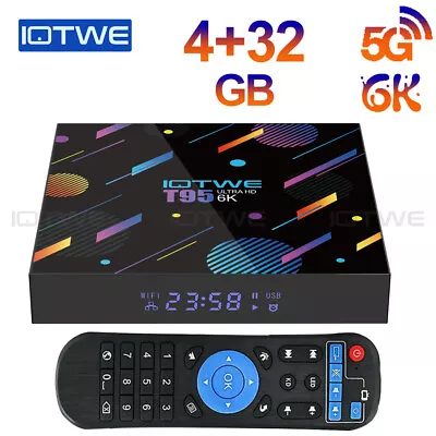 Kaufen IOTWE 6K HD Smart TV BOX Android 13.0 4+32GB WIFI6 HDR Bluetooth Media Streaming • 39.99€
