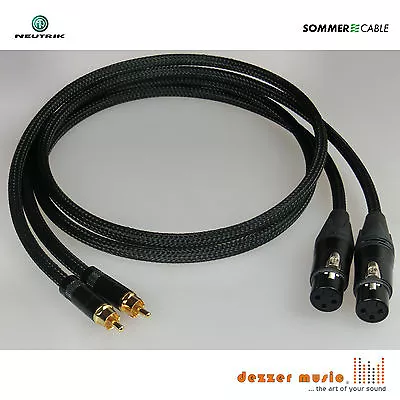 Kaufen 2x 0,3m Adapterkabel ALBEDO SCHWARZ XLR Cinch Female Sommer Cable / High End • 55.90€