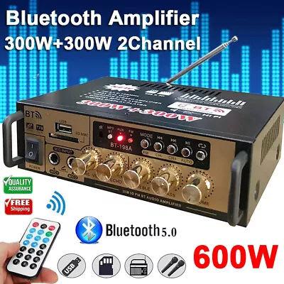 Kaufen Bluetooth Digital Verstärker Stereo Audio Empfänger Verstärker USB Musik Player • 28.99€
