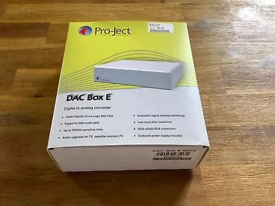 Kaufen Pro-Ject DAC Box E / Digital-Analog Wandler / Schwarz / TOP / Neuwertig / In OVP • 40€