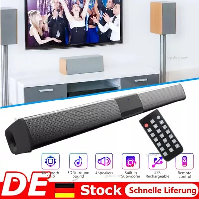 Kaufen Soundbar Für TV Geräte,Soundbar Fernseher,Bluetooth 5.0 TV-Soundbar-Lautsprecher • 32.99€