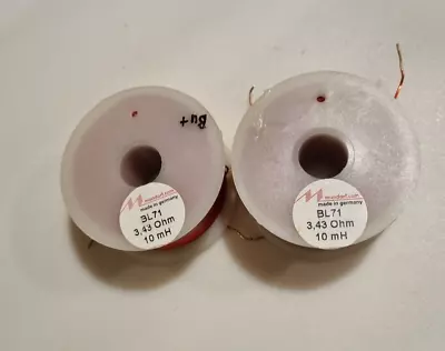 Kaufen 2 Stk Luftspulen 10 MH 3,43 Ohm 0,71 Mm Gebrauchte Spulen Mundorf BL71 • 43€