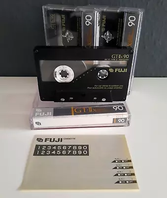 Kaufen ⭐️3x FUJI GT-IIx 90 Typ2 Kassetten Audiokassetten Tape / Unbeschriftet / Geprüft • 11.90€