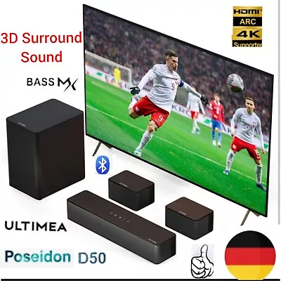 Kaufen ULTIMEA Poseidon D50 Bluetooth 3D Surround Soundbar TV Wireless Subwoofer 5.1  • 109.99€