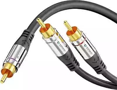 Kaufen Sonero Subwoofer Cinch Audio Y-Kabel 10m Vergoldet Kupferleiter 3-fach Geschirmt • 20.60€