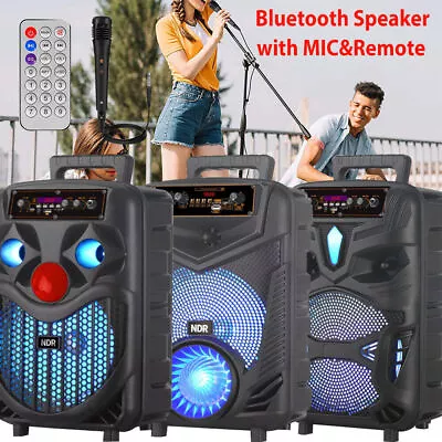 Kaufen 300W Tragbarer Bluetooth 5.0 Lautsprecher LED Subwoofer Musikbox Boombox Party • 32.89€
