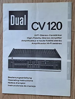 Kaufen Dual Cv. 120 Original Bedienungsanleitung • 15€