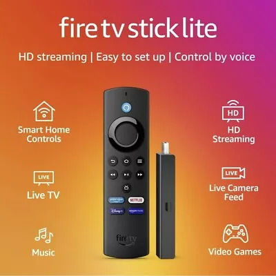 Kaufen Amazon Fire TV Stick Lite HDR-Streaming-Gerät BRANDNEU VERSIEGELT • 59.30€