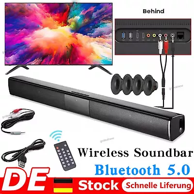 Kaufen Soundbar Wireless 4 Lautsprechersystem Subwoofer Bluetooth Surround TV Heimkino • 33.89€
