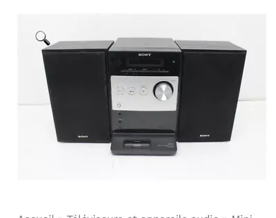 Kaufen SONY CMT-FX300i Micro Hi-Fi-Anlage CD, Regalboxen, Fernbedienung Apple IPod Dock • 19.29€