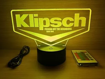 Kaufen Lampe LED RGB Logo Klipsch (RP-600M 504C RP 500SA Subwoofer RP-8000 Häresie) • 24.90€