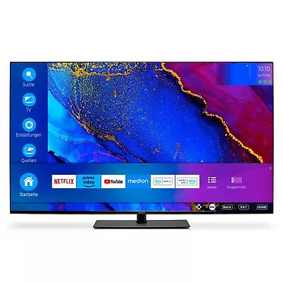 Kaufen MEDION X15524 (MD 30722) Fernseher 138,8cm/55  Zoll 4K UHD SMART TV HDR DTS BT F • 399.99€