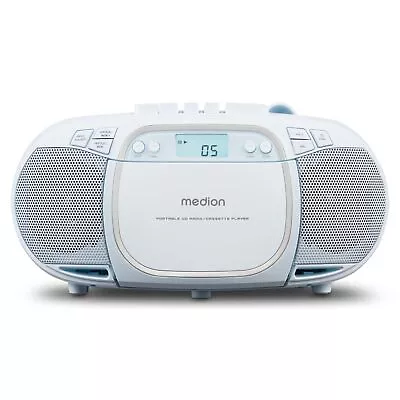 Kaufen MEDION LIFE E66476 Stereo Sound System CD MP3 Kassette UKW Radio Boombox Blau • 49.99€
