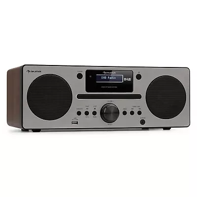 Kaufen DAB-Radio Mit CD Player Micro Stereoanlage UKW LCD Display Bluetooth USB Braun • 155.99€