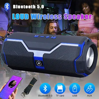 Kaufen 20W Tragbarer Bluetooth Lautsprecher HIFI Stereo Subwoofer TWS Musicbox USB FM • 17.53€