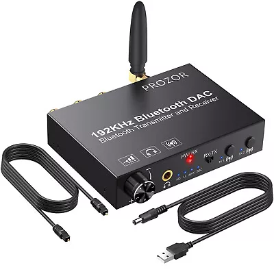 Kaufen 192kHz Digital Zu Analog Wandler Audio Konverter Koaxial RCA Bluetooth 5,0Versio • 32.99€