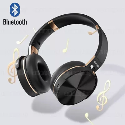 Kaufen Bluetooth Kopfhörer Over Ear Kabellos Headphone HiFi Stereo Wireless Headset • 12.09€