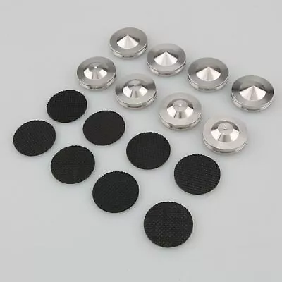 Kaufen 4PCS 28mm Edelstahl HiFi Audio Lautsprecher Isolation Spike Stand Füße Pads P5N2 • 18.53€