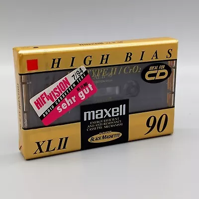 Kaufen MAXELL XLII 90 | MC Kassette Audio Tape 90 Min | NEU Sealed Folie OVP Gold XL II • 17.95€