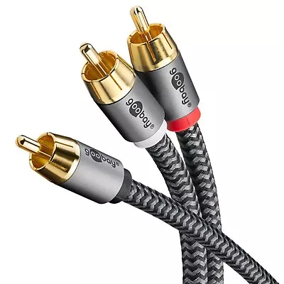 Kaufen ✅Goobay Plus Cinch-Y-Kabel Speziell Für Subwoofer / 1x RCA Zu 2x RCA / Gewebe✅ • 23.99€