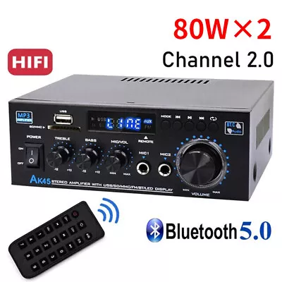 Kaufen 1000W Bluetooth Mini Verstärker HiFi Power Audio Stereo Bass AMP USB FM Auto DE • 30.44€
