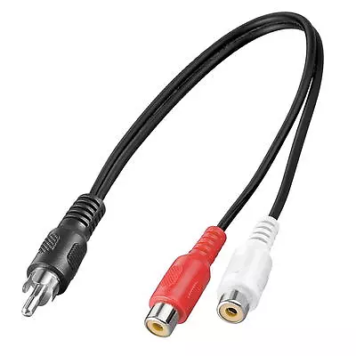 Kaufen 20 Cm Cinch Y Kabel, Verteiler, Stecker Zu 2x Buchse, Car HiFi, Subwoofer • 1.44€