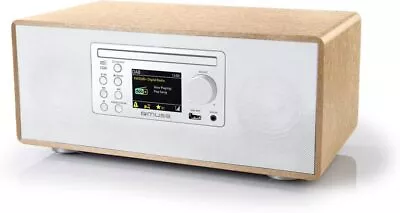 Kaufen Micro System CD-Player DAB FM PLL Radio Bluetooth MUSE LCD 60 Watt Weiss GUT • 105€