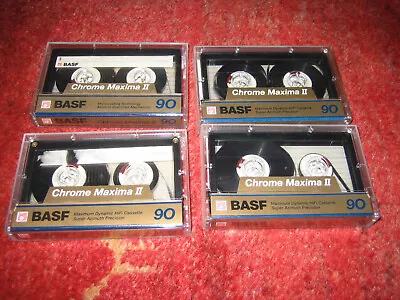 Kaufen 4 Bespielte Musikkassetten; Basf 90 Chrome Maxima Ii; • 1€