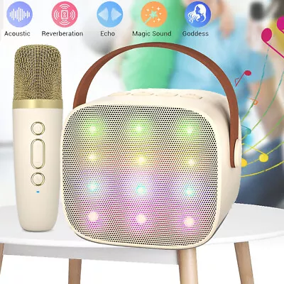 Kaufen Profi Karaoke Set Anlage Bluetooth Karaoke Lautsprecher Machine Mit 1 Mikrofonen • 11.90€