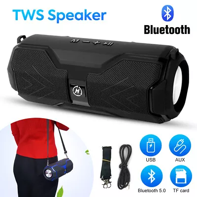 Kaufen Tragbarer Bluetooth Lautsprecher HIFI Stereo Subwoofer TWS Musicbox USB FM Party • 17.90€