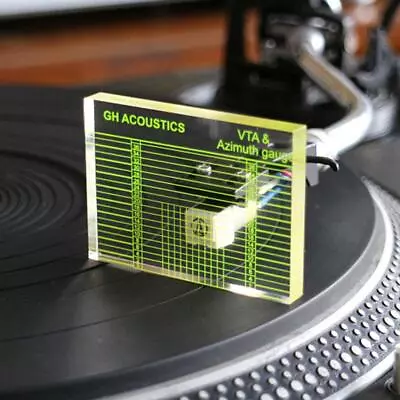 Kaufen NEU Phono Tonarm Azimut Lineal VTA Patrone Mess Acryl-Vinyl Plattenspieler • 4.50€