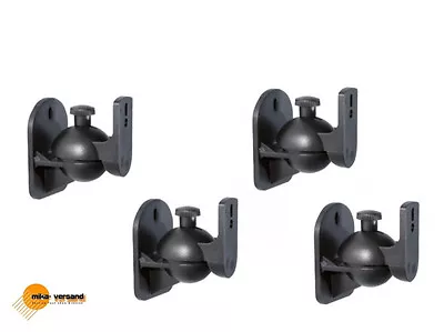 Kaufen 4 X Boxen Lautsprecher Halter Wandhalter Wandhalterung Wand Halterung Schwarz • 16.99€