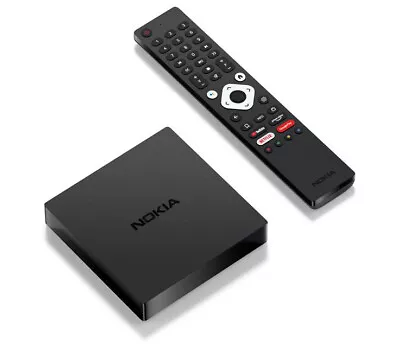Kaufen Nokia Streaming Box 8000 Schwarz WLAN Bluetooth 4K TV Box Fernbedienung 8GB NEU • 102.90€