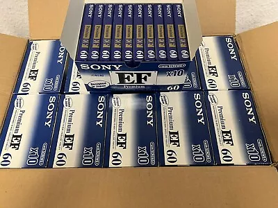 Kaufen MC Leeren Kassetten Sony EF Premium 60 Tape Audio Cassettes 100 Pieces NEW/NEU!! • 200€