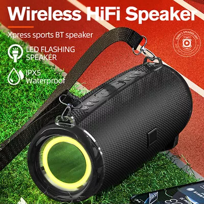 Kaufen Outdoor Lautsprecher 10W Sound TWS RGB Licht Bass HiFi Sound Bluetooth FM Radio • 26.99€