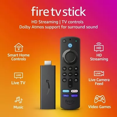 Kaufen Amazon Fire TV Stick Mit Alexa Sprachfernbedienung | HD Streaming Gerät • 40.92€