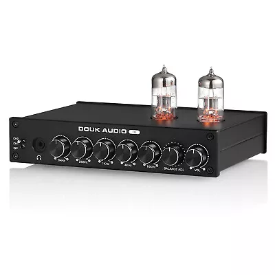 Kaufen Return-5-band EQ Equalizer Vakuumröhre XLR Vorverstärker Kopfhörer Verstärker • 96€