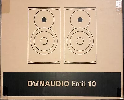 Kaufen Dynaudio Emit 10 Lautsprecher Weiß Satin Oberfläche High End HiFi Brandneu Versiegelt • 711.69€