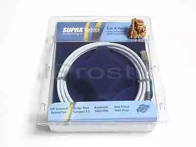 Kaufen SUPRA CAT 8 STP PATCH FRHF BLUE 2M Patch Netzwerkkabel RJ45 LAN Ethernet HD 4K • 74.97€