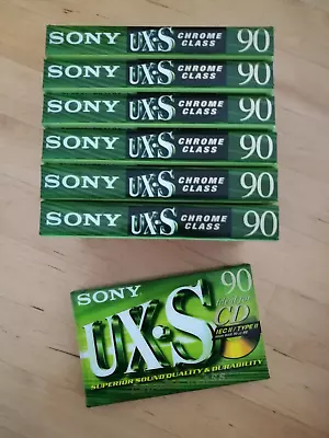 Kaufen 7 St. Sony UX-S 90 - Neu & OVP! (NOS Tapes Kassetten UXS Chrome) • 69.90€