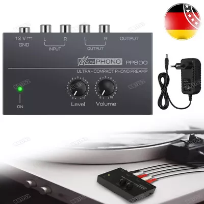 Kaufen Phono Plattenspieler Vorverstärker Mini Audio Stereo Phonograph RCA EU Adapter • 18.99€