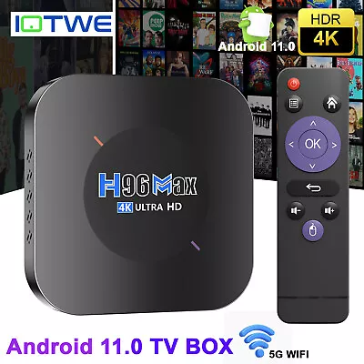 Kaufen Smart TV BOX Android 11.0 4K HD 2+16GB BT5.0 5G WIFI Media Stream LCD-Bildschirm • 29.99€