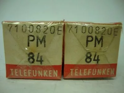 Kaufen 2 X Pm84 Telefunken Tubes,. Nos/nib With <>. Same Code • 26.99€