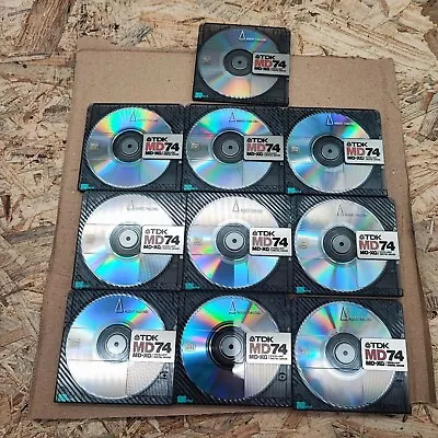 Kaufen 10 X TDK MD 74 MD-XG / Minidisk Spielzeit 74 Minuten Gebraucht Blankdisc  • 39.99€