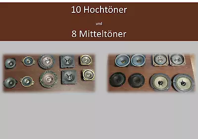 Kaufen 10 Hochtöner Und 8 Mitteltöner • 10€