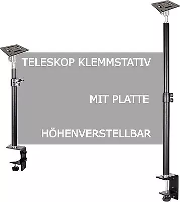 Kaufen Teleskop Tisch Ständer + Platte Für Mini Beamer Lautsprecher Boxen Webcam • 34.90€